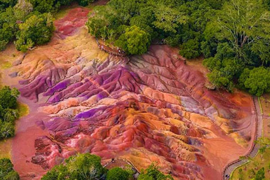 Visit Chamarel 7 Colored Earth View