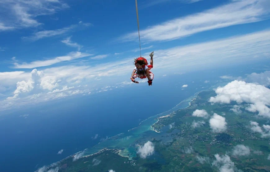 Best Tandem Skydiving Mauritius Experience