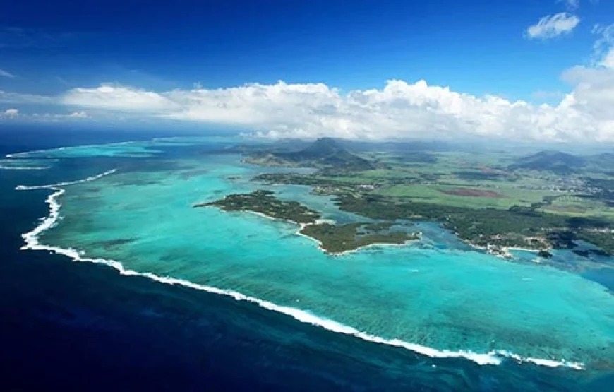 Underwater Waterfall Mauritius Helicopter Tour